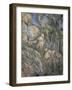 Rochers près des grottes au-dessus de Château-Noir-Paul Cézanne-Framed Giclee Print