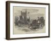 Rochester Castle and the New Public Gardens-null-Framed Giclee Print