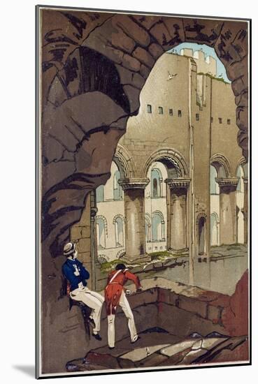 Rochester Castle Interior UL-null-Mounted Giclee Print