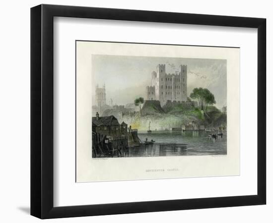 Rochester Castle, Kent, Mid 19th Century-Henry Adlard-Framed Giclee Print