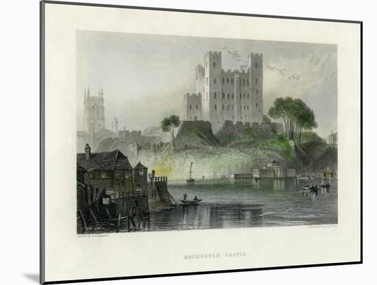 Rochester Castle, Kent, Mid 19th Century-Henry Adlard-Mounted Giclee Print