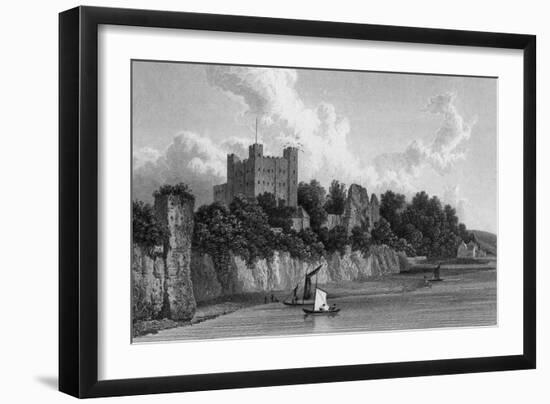 Rochester Castle, Kent-W Westall-Framed Art Print