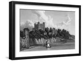 Rochester Castle, Kent-W Westall-Framed Art Print