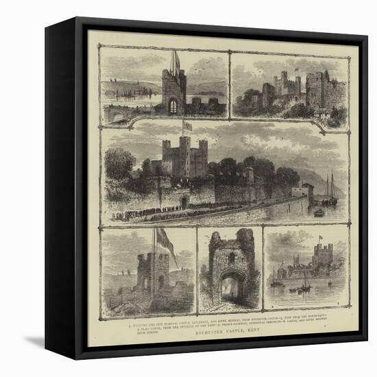 Rochester Castle, Kent-null-Framed Stretched Canvas