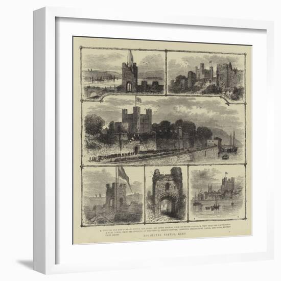 Rochester Castle, Kent-null-Framed Giclee Print