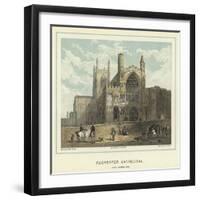 Rochester Cathedral, North Western View-Hablot Knight Browne-Framed Giclee Print