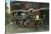 Rochester, Minnesota - Central Fire Station Exterior with Fire Truck-Lantern Press-Stretched Canvas