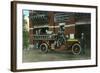 Rochester, Minnesota - Central Fire Station Exterior with Fire Truck-Lantern Press-Framed Art Print