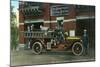 Rochester, Minnesota - Central Fire Station Exterior with Fire Truck-Lantern Press-Mounted Art Print