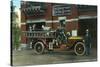 Rochester, Minnesota - Central Fire Station Exterior with Fire Truck-Lantern Press-Stretched Canvas