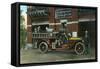 Rochester, Minnesota - Central Fire Station Exterior with Fire Truck-Lantern Press-Framed Stretched Canvas