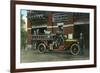 Rochester, Minnesota - Central Fire Station Exterior with Fire Truck-Lantern Press-Framed Premium Giclee Print