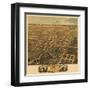 Rochester, Minnesota - Panoramic Map-Lantern Press-Framed Art Print