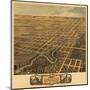 Rochester, Minnesota - Panoramic Map-Lantern Press-Mounted Art Print