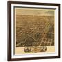 Rochester, Minnesota - Panoramic Map-Lantern Press-Framed Art Print