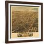 Rochester, Minnesota - Panoramic Map-Lantern Press-Framed Art Print