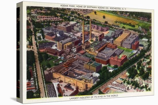 Rochester, New York - Aerial View of Kodak Park-Lantern Press-Stretched Canvas