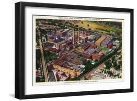 Rochester, New York - Aerial View of Kodak Park-Lantern Press-Framed Art Print