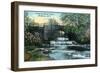 Rochester, New York - Allen's Creek Scene-Lantern Press-Framed Art Print