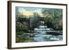 Rochester, New York - Allen's Creek Scene-Lantern Press-Framed Art Print