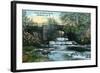 Rochester, New York - Allen's Creek Scene-Lantern Press-Framed Art Print