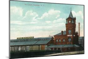 Rochester, New York - Eric Train Depot View-Lantern Press-Mounted Art Print