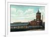 Rochester, New York - Eric Train Depot View-Lantern Press-Framed Premium Giclee Print