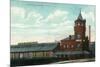 Rochester, New York - Eric Train Depot View-Lantern Press-Mounted Premium Giclee Print