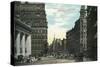 Rochester, New York - Exchange Street View of State Street-Lantern Press-Stretched Canvas