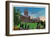 Rochester, New York - Exterior View of Colgate Divinity School-Lantern Press-Framed Art Print