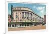 Rochester, New York - Exterior View of Eastman Theatre and School of Music-Lantern Press-Framed Art Print