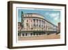 Rochester, New York - Exterior View of Eastman Theatre and School of Music-Lantern Press-Framed Art Print