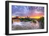 Rochester, New York - Falls View-Lantern Press-Framed Art Print