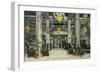 Rochester, New York - Interior View of the Hotel Rochester Lobby-Lantern Press-Framed Art Print