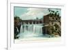 Rochester, New York - Upper Falls of the Genesee River-Lantern Press-Framed Premium Giclee Print