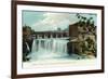 Rochester, New York - Upper Falls of the Genesee River-Lantern Press-Framed Premium Giclee Print