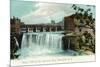 Rochester, New York - Upper Falls of the Genesee River-Lantern Press-Mounted Premium Giclee Print