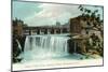 Rochester, New York - Upper Falls of the Genesee River-Lantern Press-Mounted Art Print