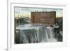 Rochester, New York - View of First Falls-Lantern Press-Framed Premium Giclee Print