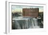 Rochester, New York - View of First Falls-Lantern Press-Framed Art Print