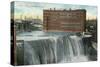 Rochester, New York - View of First Falls-Lantern Press-Stretched Canvas