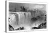 Rochester, New York, View of Genessee Falls-Lantern Press-Stretched Canvas