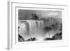 Rochester, New York, View of Genessee Falls-Lantern Press-Framed Art Print