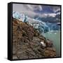 Rock and Glacier-Howard Ruby-Framed Stretched Canvas