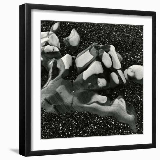 Rock and Pebbles, Pebble Beach, California, 1976-Brett Weston-Framed Photographic Print