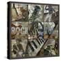 Rock and Roll 9-Patch- with Grid-Eric Yang-Stretched Canvas