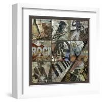 Rock and Roll 9-Patch- with Grid-Eric Yang-Framed Art Print