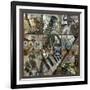 Rock and Roll 9-Patch- with Grid-Eric Yang-Framed Art Print