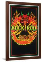 Rock and Roll Forever-null-Framed Blacklight Poster