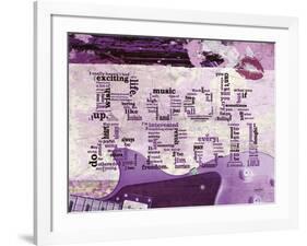 Rock and Roll Kiss-Diane Stimson-Framed Art Print